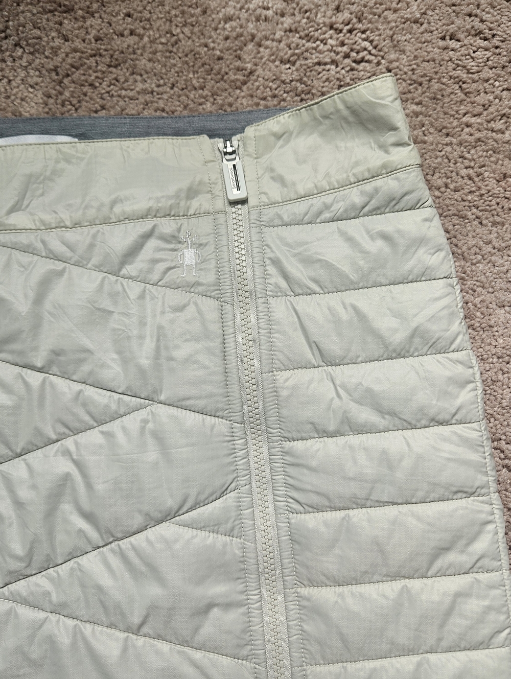 Smartwool Women's Smartloft 120 Skirt Cream Large Merino wool Ski Winter Pocket